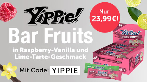 WEIDER YIPPIE! Fruits Bar - Die fruchtigste Versuchung seit Erfindung des Proteinriegels